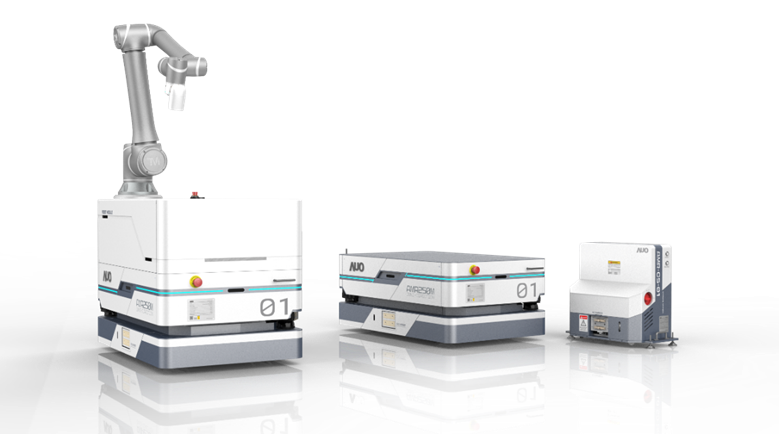 AGGAME數位開發的自主式移動機器人（AMR250M），搭配全向輪並結合AI演算法、2D LiDAR、3D攝影機等技術，協助客戶實現產線全自動化